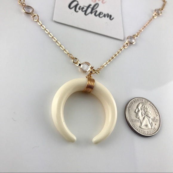 3 for $25⚡️crescent moon horn necklace - Picture 7 of 8